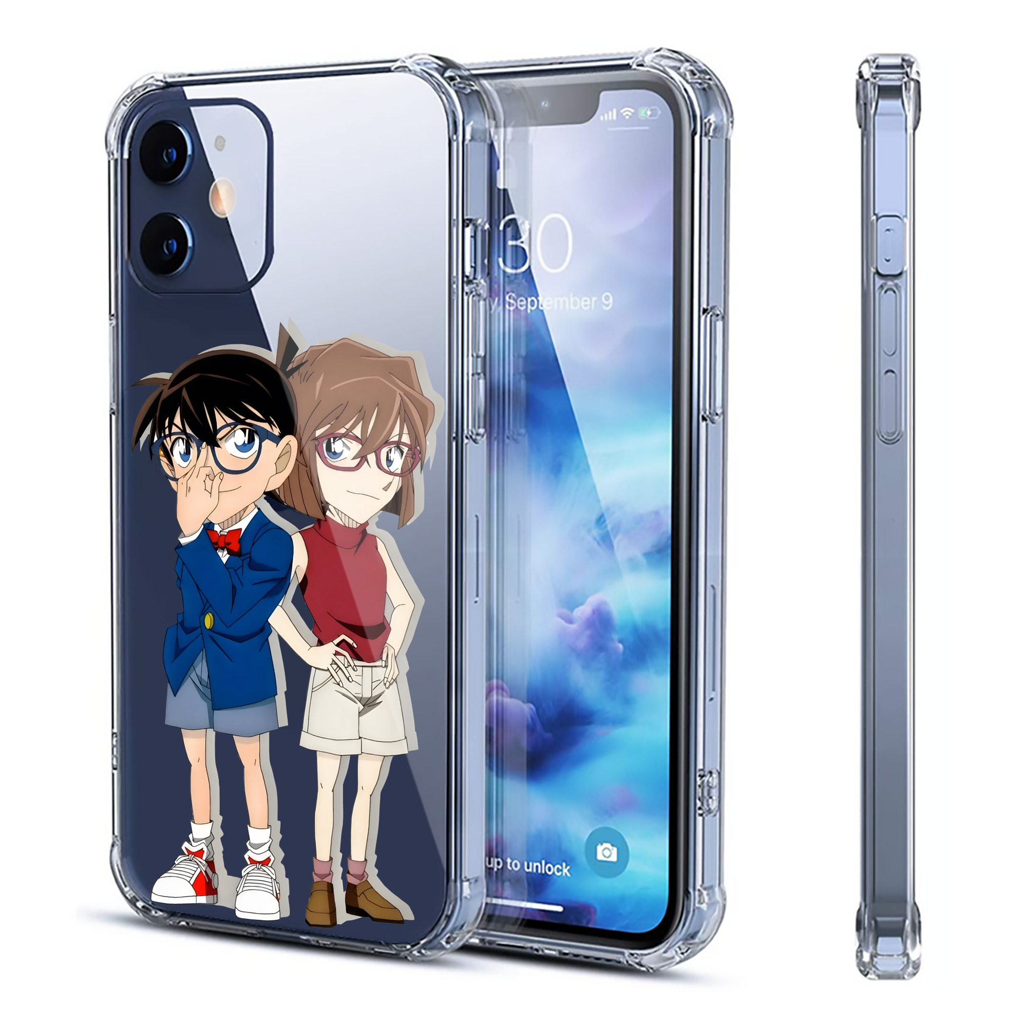 （画像用） 名探偵コナン 灰原 哀 はいばら あい Detective Conan Anita Hailey、Vi Graythorn Haibara Ai 【iPhone 12シリーズ対応】透明スマホケース（クリアソフトケース）